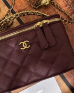 شانيل كلاسيك عنابي